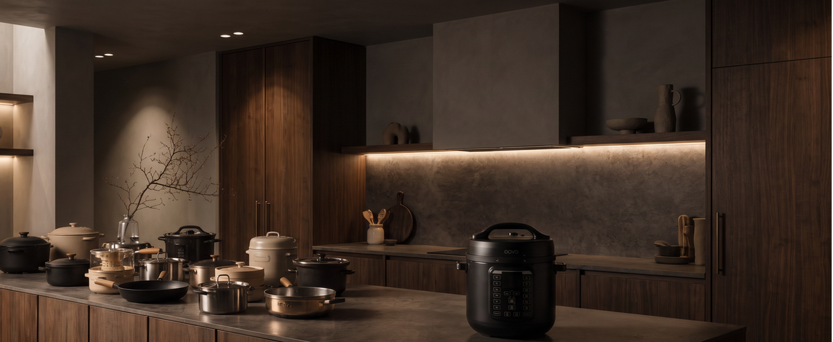 QOVO Q-Chef replacing multiple kitchen appliances on a counter