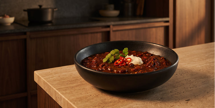 Smoky bean chilli