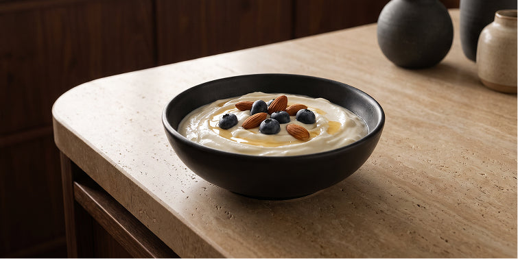 Homemade natural yogurt
